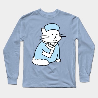 Kitty Cat Nurse Long Sleeve T-Shirt